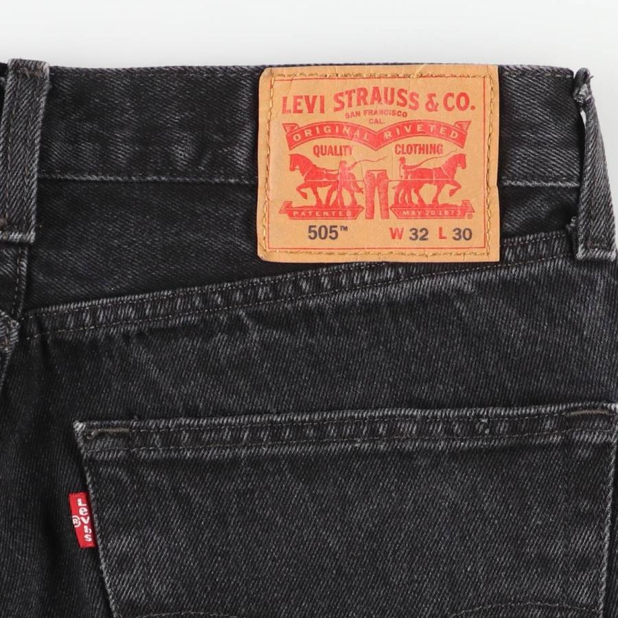 古着 リーバイス Levi's 505 REGULAR FIT STRAIGHT LEG ブラックデニム テーパードデニムパンツ メンズw32相当/eaa483185 Levi's（リーバイス） 古着 Levi's 505 REGULAR FIT STRAIGHT LEG