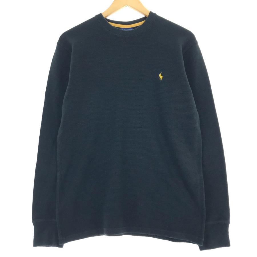 Ralph Lauren POLO RALPH LAUREN SLEEPWEAR V-neck long T-shirt, men's size XXL cotton navy blue type Vintage Second Hand