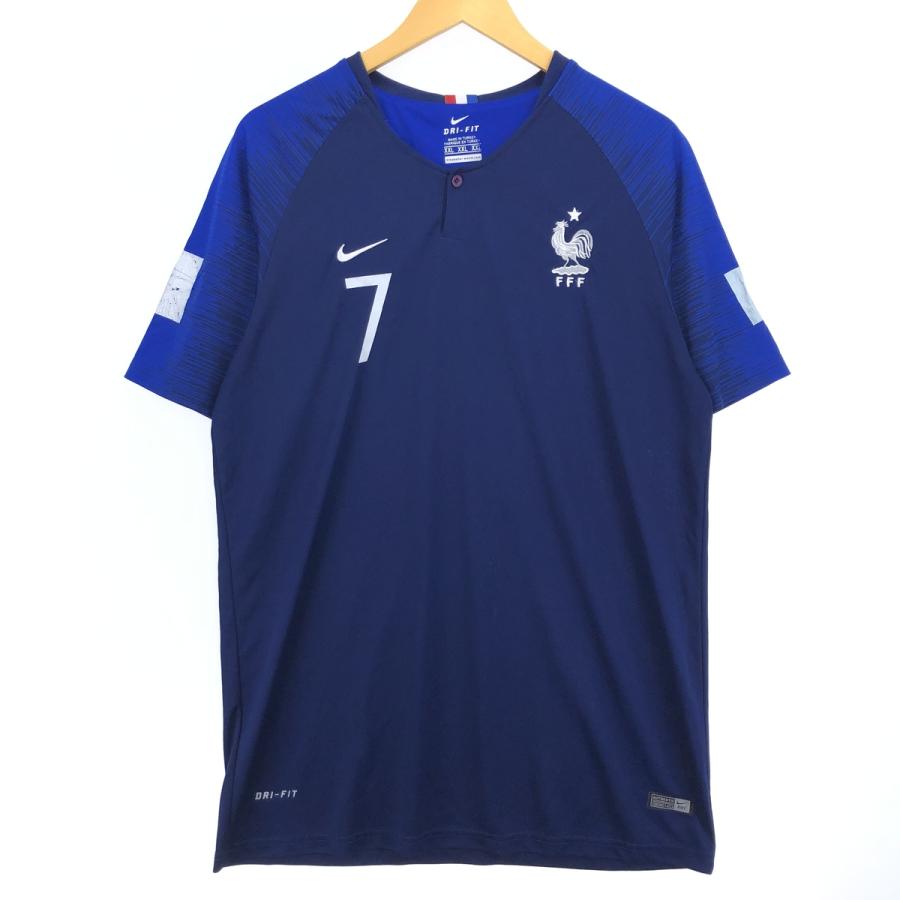 NIKE 古着 ナイキ DRI-FIT フランス代表 ハーフボタン サッカー