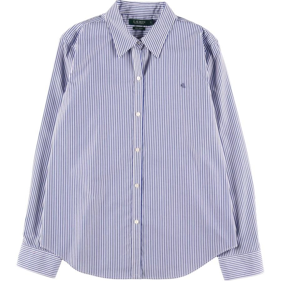 Ralph Lauren - 古着 ラルフローレン Ralph Lauren LAUREN ローレン NON IRON 長袖 ストライプシャツ レディースXL相当 /eaa485578 古着 ラルフローレン Ralph Lauren LAUREN ローレン NON IRON