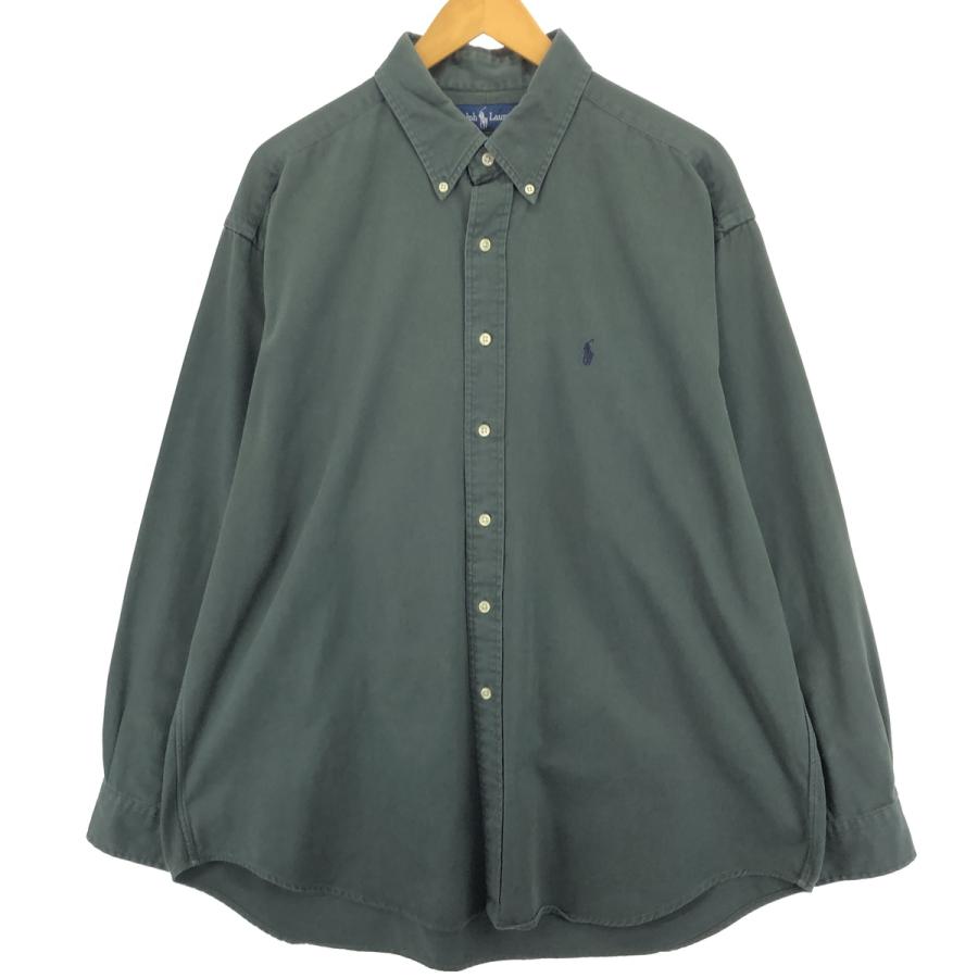 Ralph Lauren BLAKE ラルフローレン　ボタンダウンシャツ XL 古着 ラルフローレン Ralph Lauren BLAKE 長袖 ボタンダウン