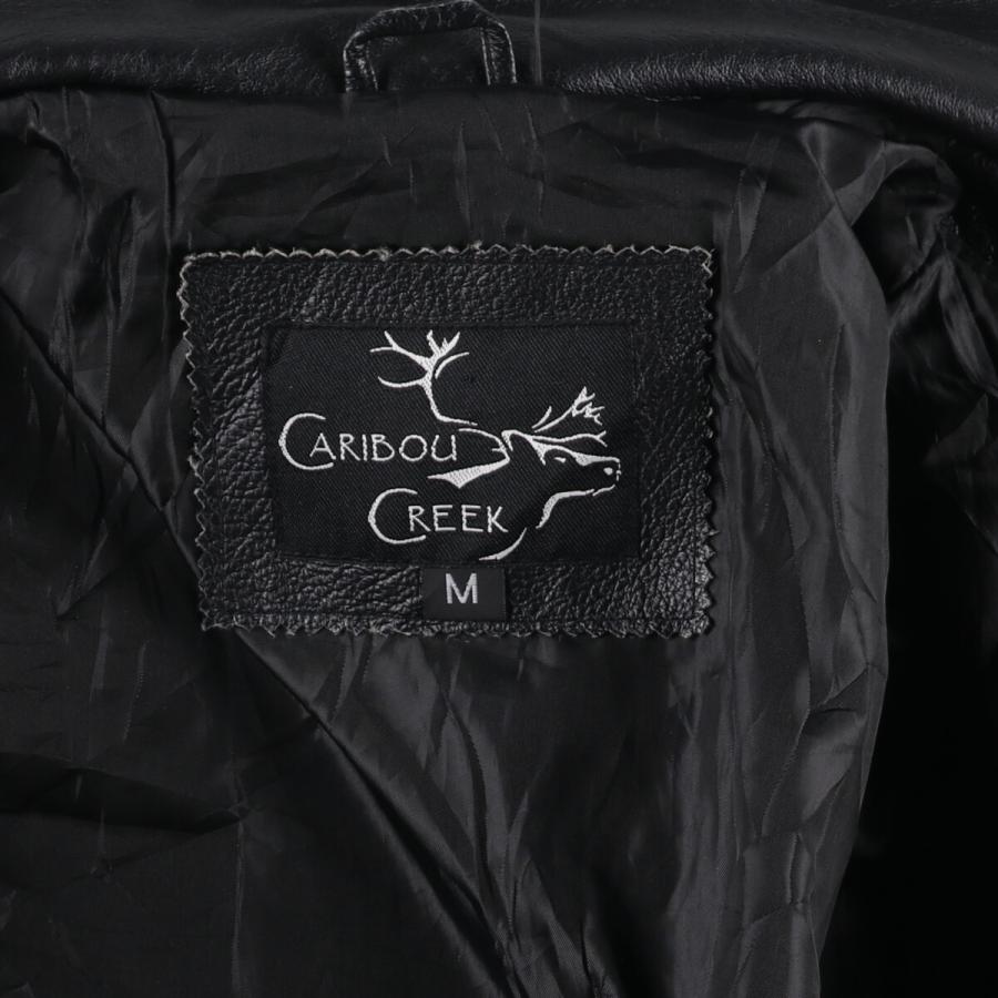 古着 CARIBOU CREEK レザーカーコート メンズM相当 /eaa485852  