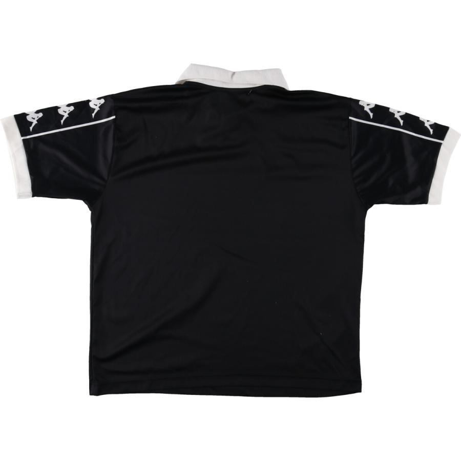 ビンテージ 90s KAPPA メンズL ユニフォーム　サッカーシャツ　赤黒 90s 日本製 Kappa カッパ サッカー ユニフォーム ゲームシャツ