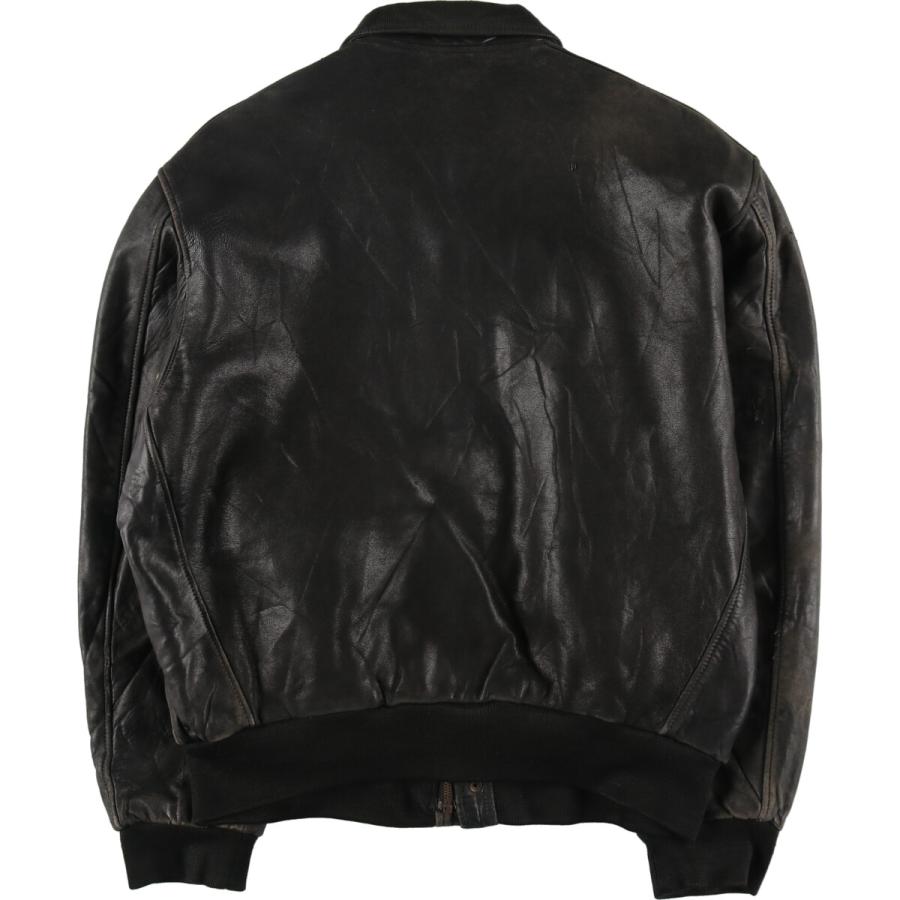 追跡付★古着 90年代 CHEVIGNON レザーブルゾンタイプ メンズXL相当 ヴィンテージ /eaa487123