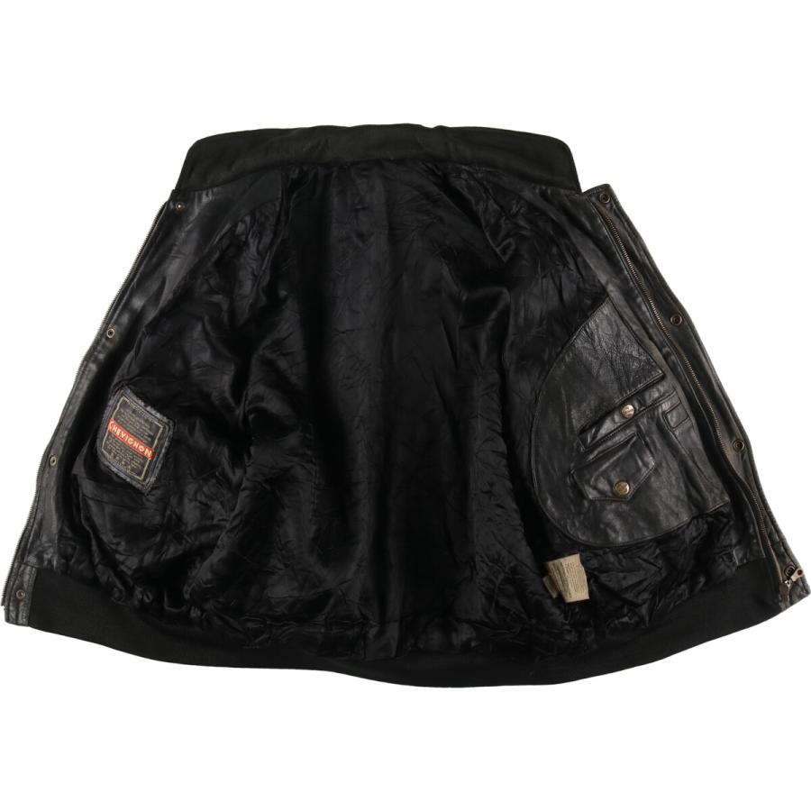 追跡付★古着 90年代 CHEVIGNON レザーブルゾンタイプ メンズXL相当 ヴィンテージ /eaa487123