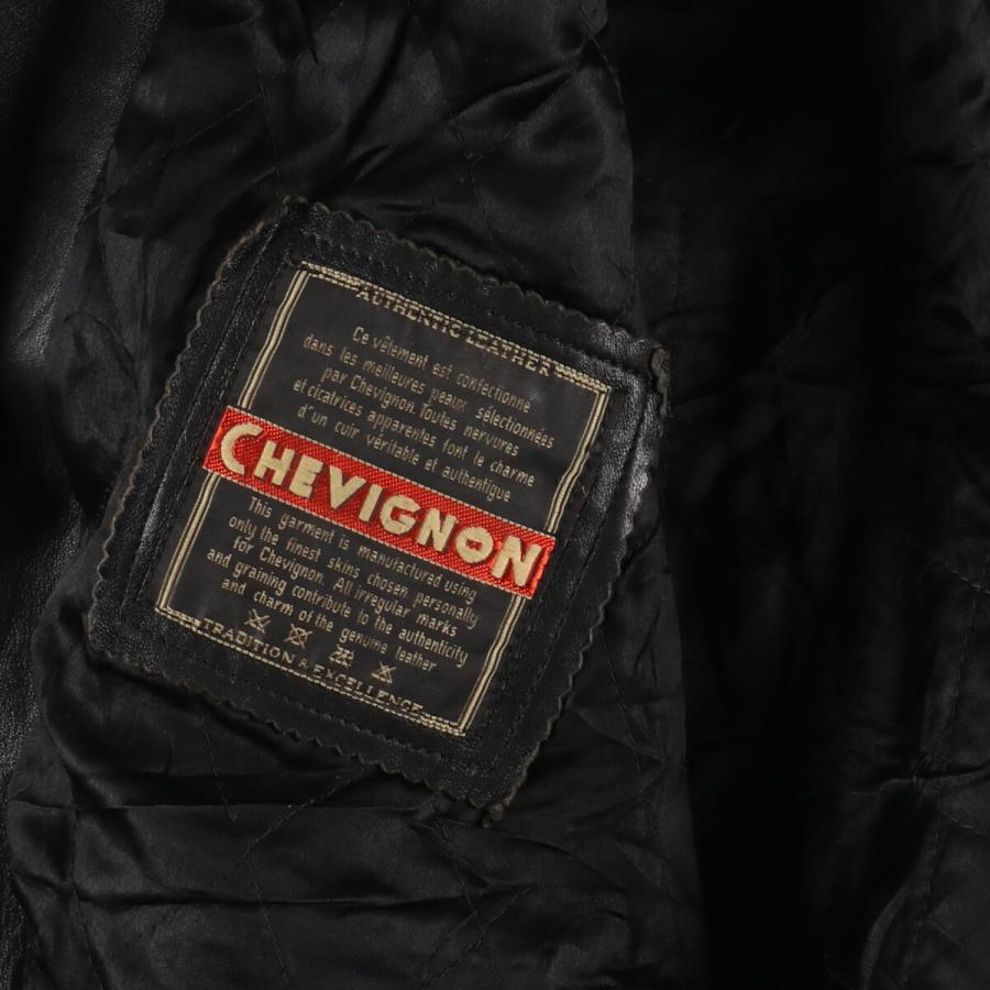 追跡付★古着 90年代 CHEVIGNON レザーブルゾンタイプ メンズXL相当 ヴィンテージ /eaa487123