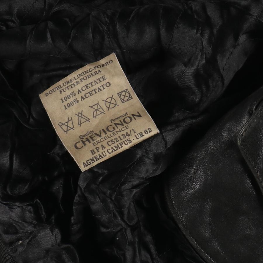 追跡付★古着 90年代 CHEVIGNON レザーブルゾンタイプ メンズXL相当 ヴィンテージ /eaa487123