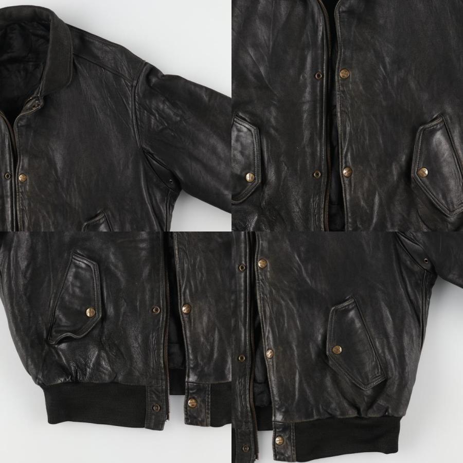 追跡付★古着 90年代 CHEVIGNON レザーブルゾンタイプ メンズXL相当 ヴィンテージ /eaa487123