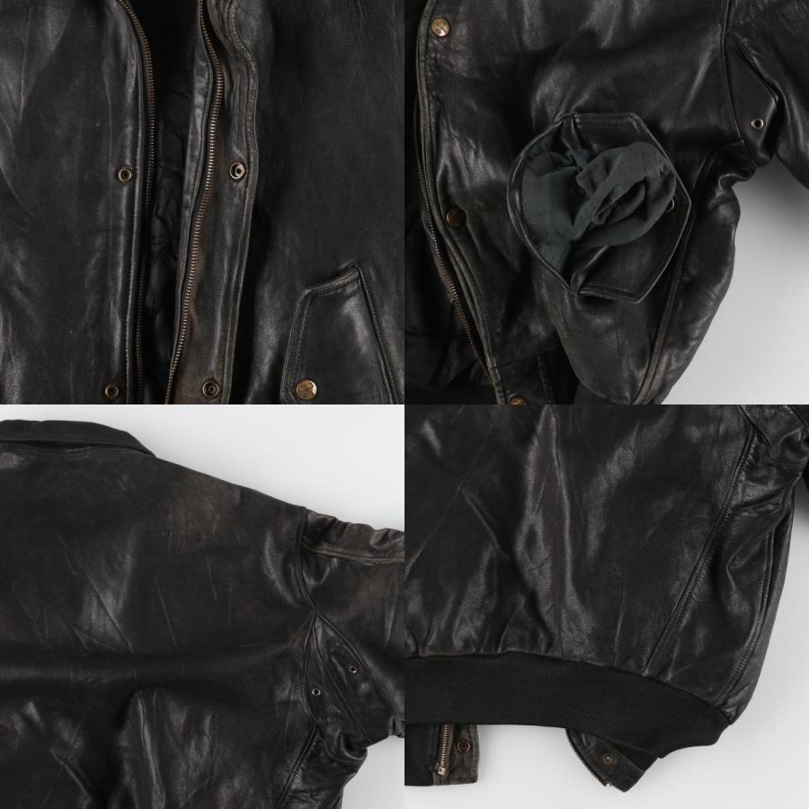 追跡付★古着 90年代 CHEVIGNON レザーブルゾンタイプ メンズXL相当 ヴィンテージ /eaa487123