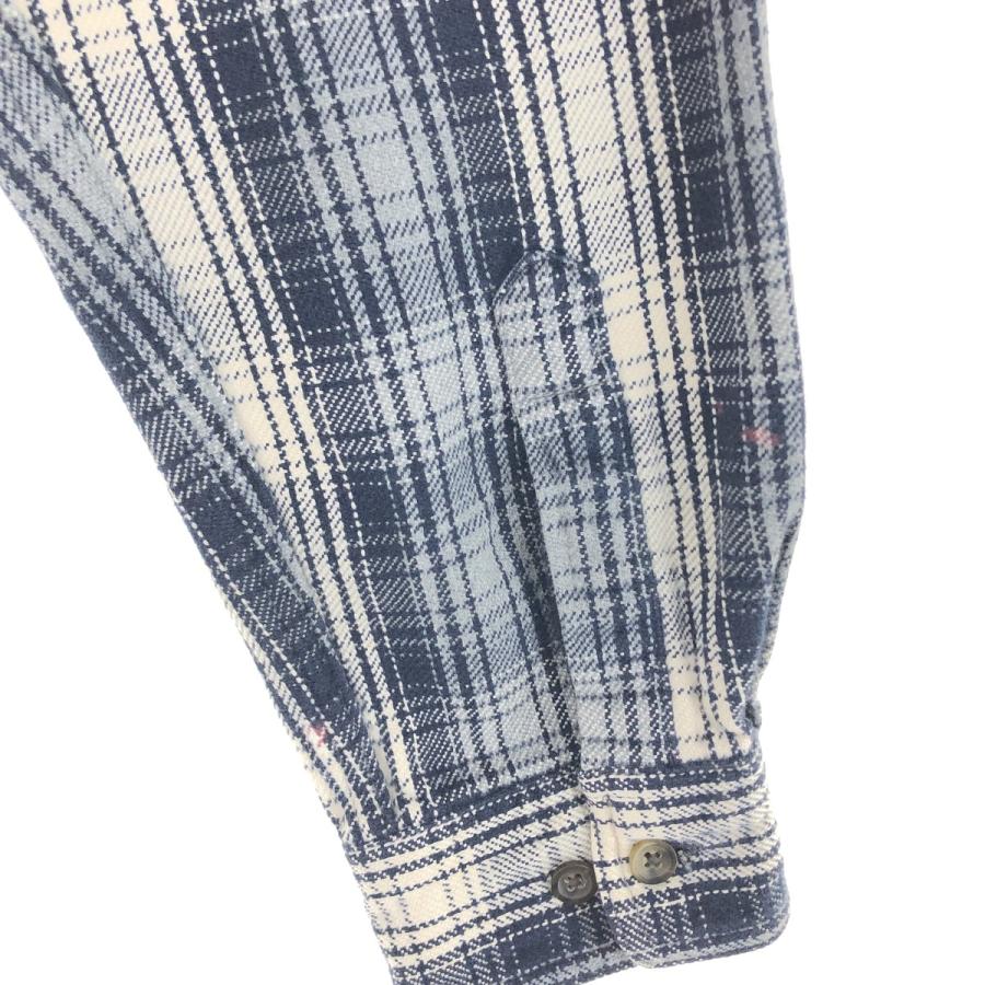 古着 90年代~ ST JOHN'S BAY 長袖 フランネルチェックシャツ メンズL