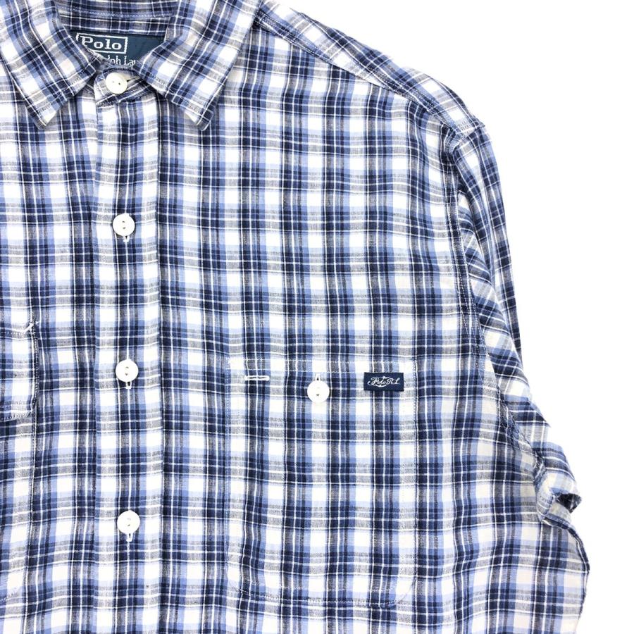 古着 ラルフローレン Ralph Lauren POLO by 長袖 コットン×リネン