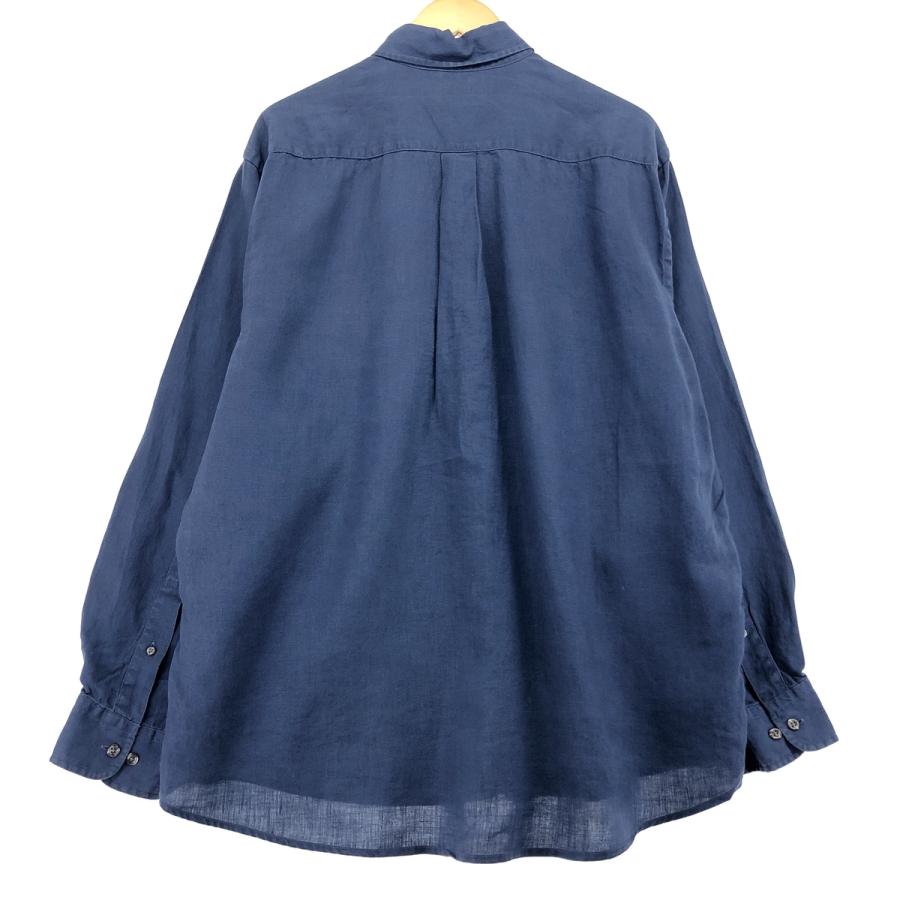 Brooks Brothersブルックスブラザーズ長袖ボタンダウン麻リネンシャツ BROOKS BROTHERS 古着 ブルックスブラザーズ Brooks Brothers