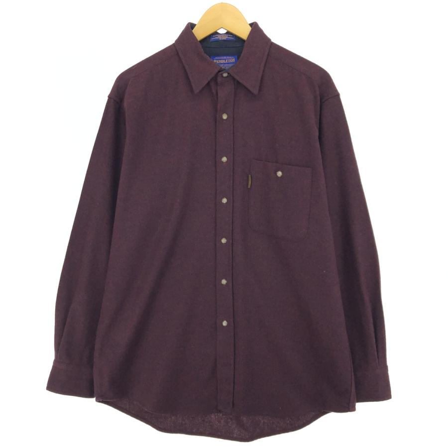 PENDLETON 古着 00年代 ペンドルトン ウールシャツ メンズM相当 