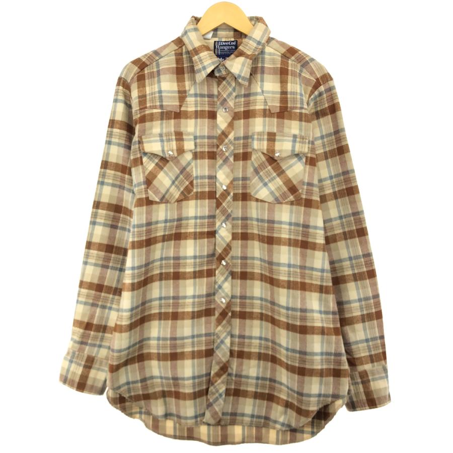 古着 70年代~ DeeCee Rangers ウエスタンネルチェックシャツ USA製