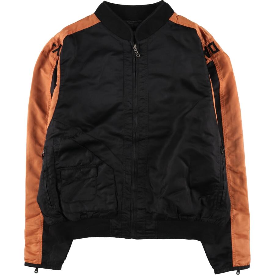 ハーレーダビッドソン ナイロンジャケット Lサイズ ブラック アメカジ 古着 古着 ハーレーダビッドソン Harley-Davidson ナイロンブルゾン
