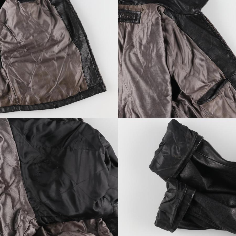 古着 ペリーエリス PERRY ELLIS PORTFOLIO レザーブルゾンタイプ 古着 ペリーエリス PERRY ELLIS PORTFOLIO レザーブルゾンタイプ