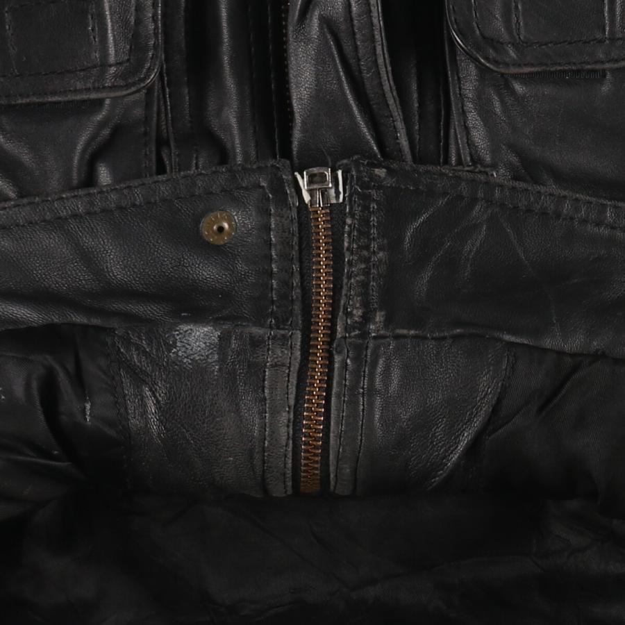 古着 CandA シングルライダースジャケット メンズXL相当 /eaa488633  