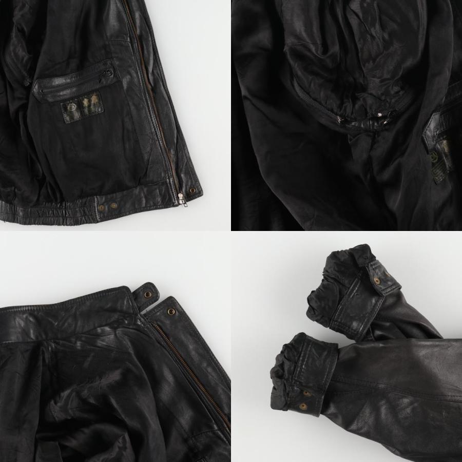 古着 CandA シングルライダースジャケット メンズXL相当 /eaa488633  