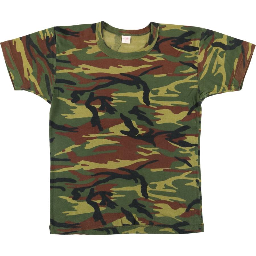 古着 YG ウッドランドカモ 迷彩 Tシャツ メンズL相当 /eaa489319