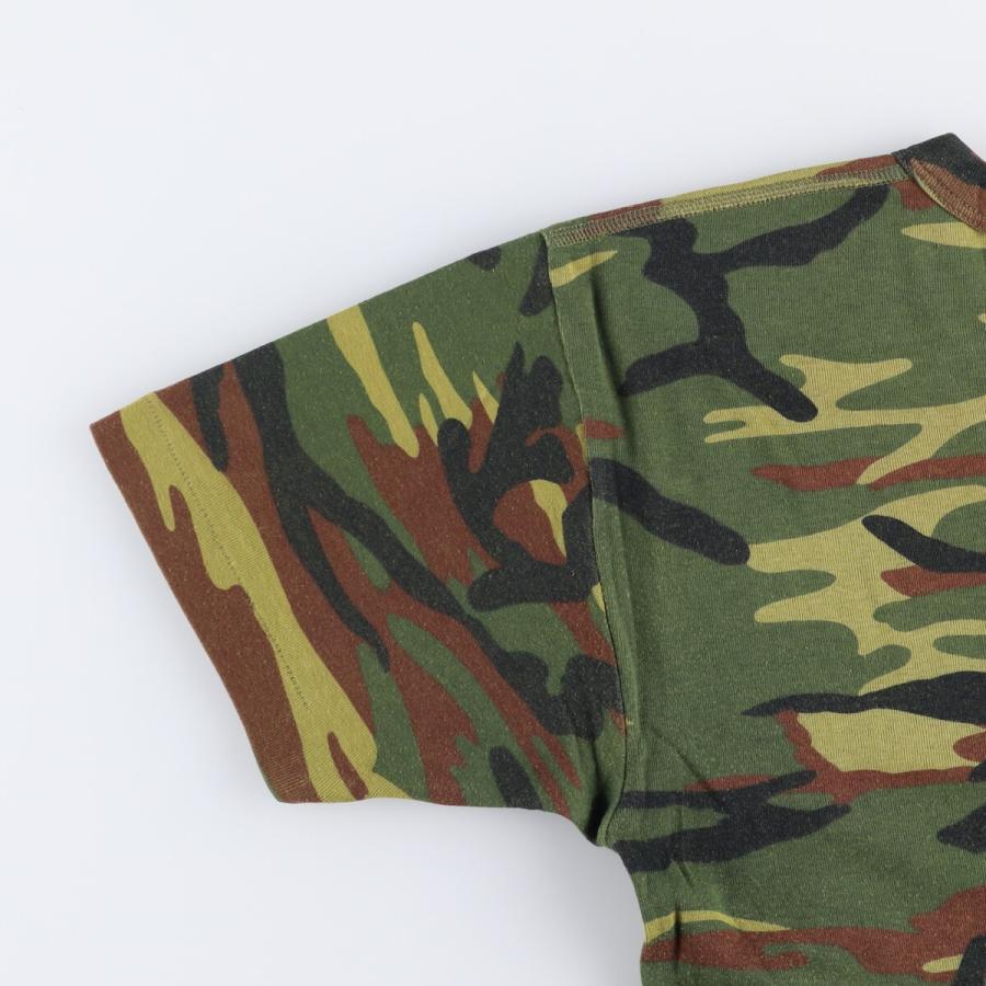 古着 YG ウッドランドカモ 迷彩 Tシャツ メンズL相当 /eaa489319