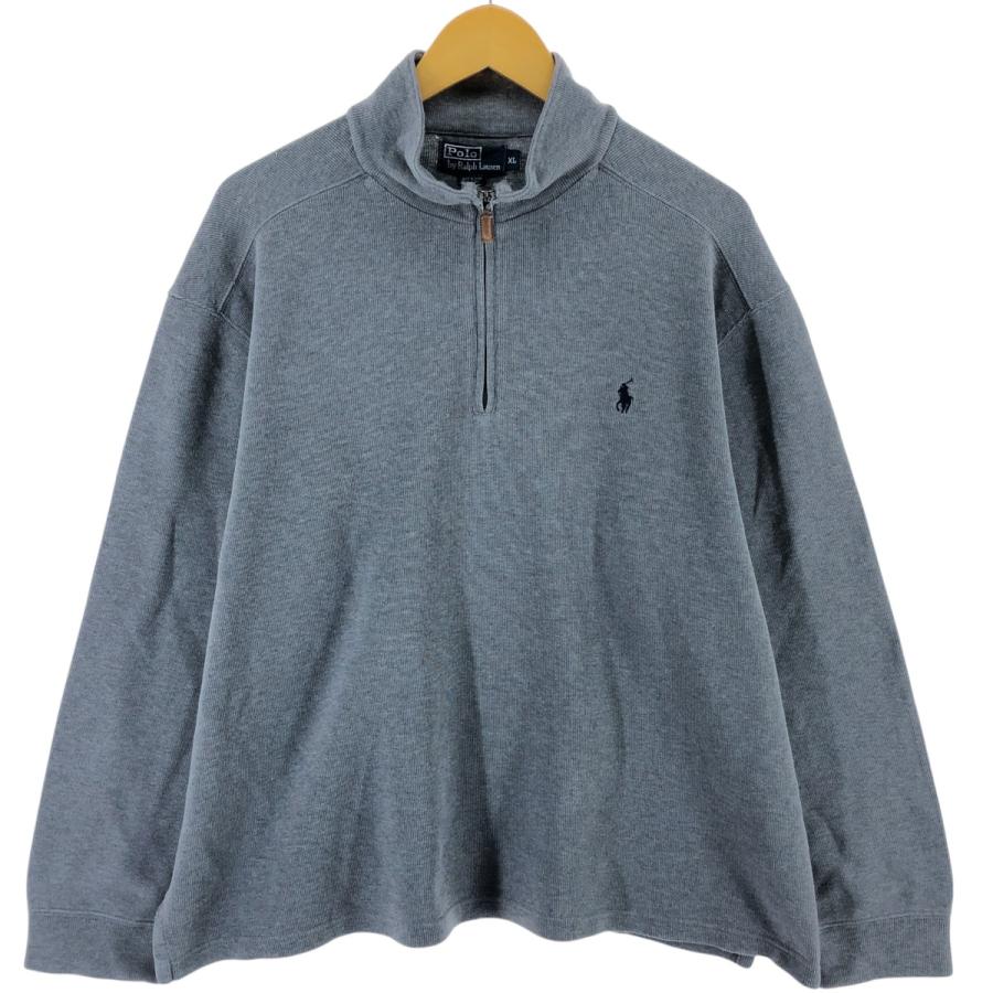 古着 ラルフローレン Ralph Lauren POLO by ハーフジップスウェット
