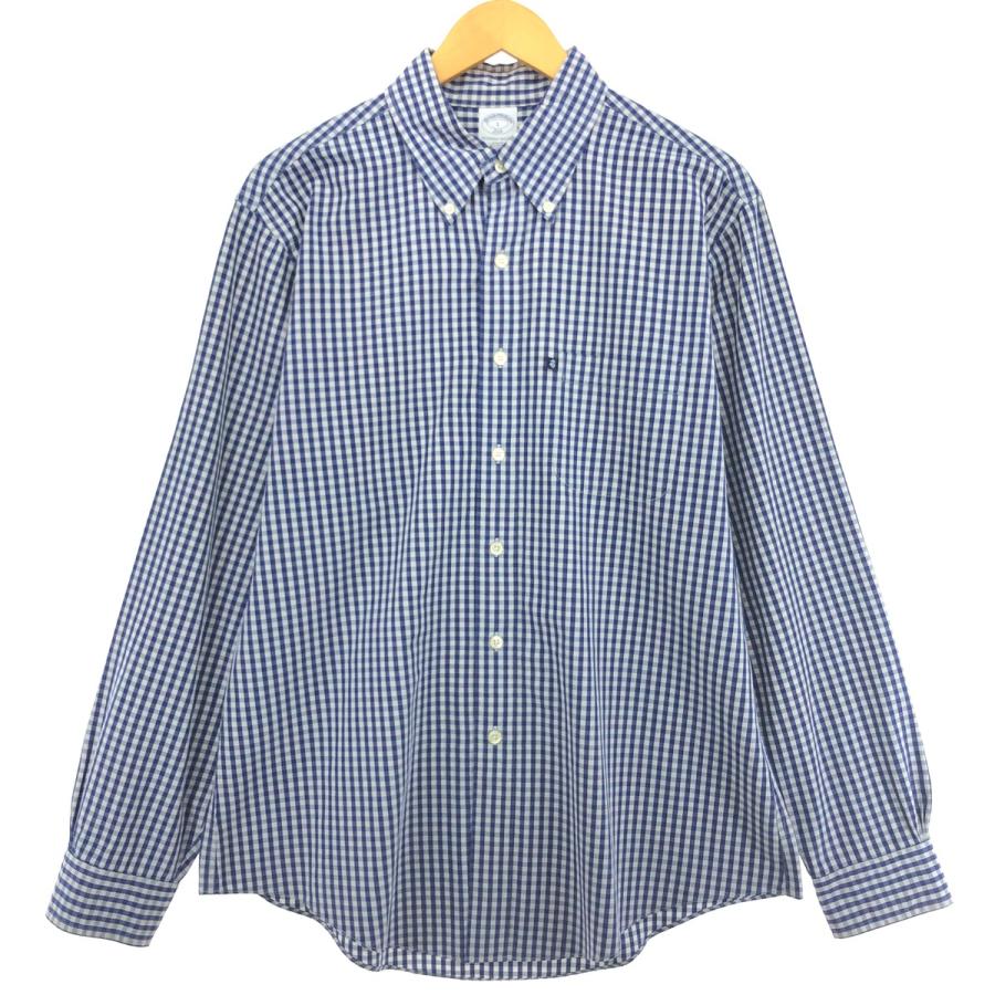 Brooks Brothersブルックスブラザーズの長袖ギンガムチェックシャツ