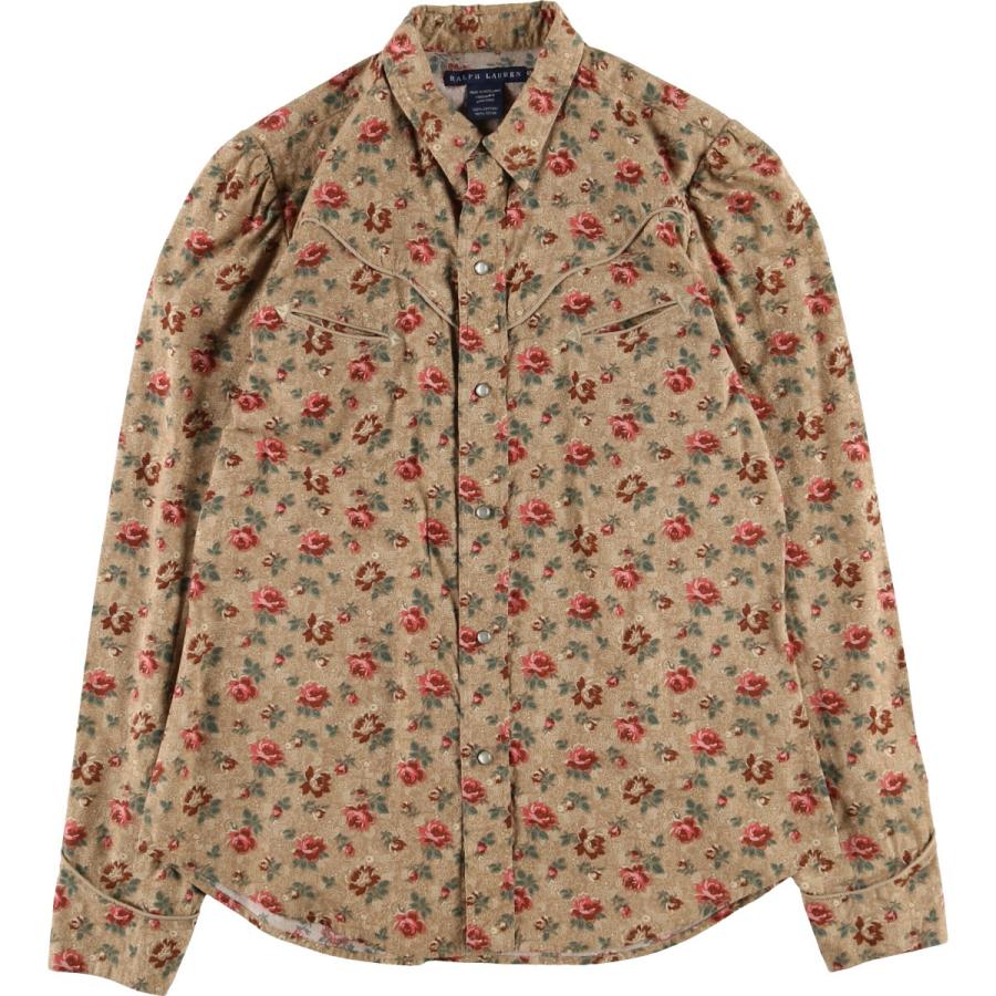 Ralph Lauren - 古着 ラルフローレン Ralph Lauren RALPH LAUREN 花柄 長袖 ブラウス レディースM相当 /eaa490807 古着 ラルフローレン Ralph Lauren RALPH LAUREN 花柄 長袖