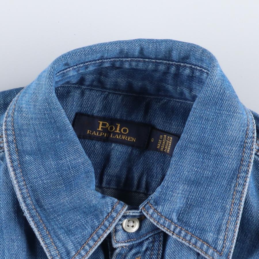 PoloRalphLauren】デニムワンピース XS デニムシャツワンピース