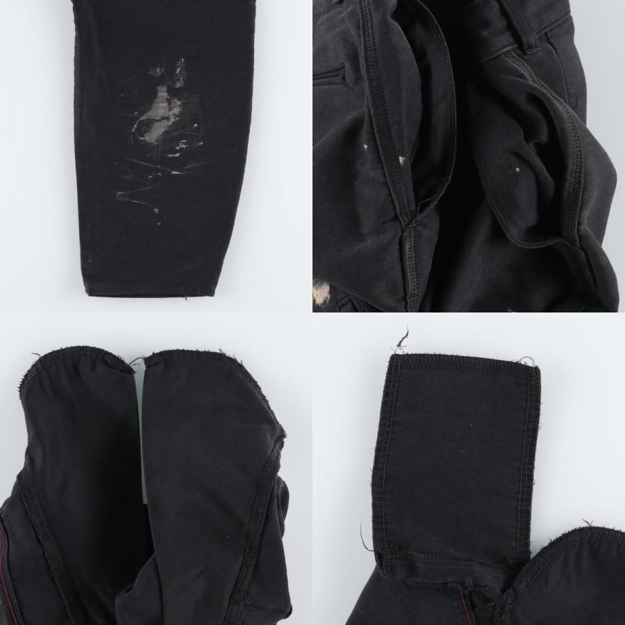 1950年代 LE CABLE ブラックモールスキンパンツ 36インチ ユーロ 1950s ブラックモールスキンパンツ ユーロワーク フレンチ