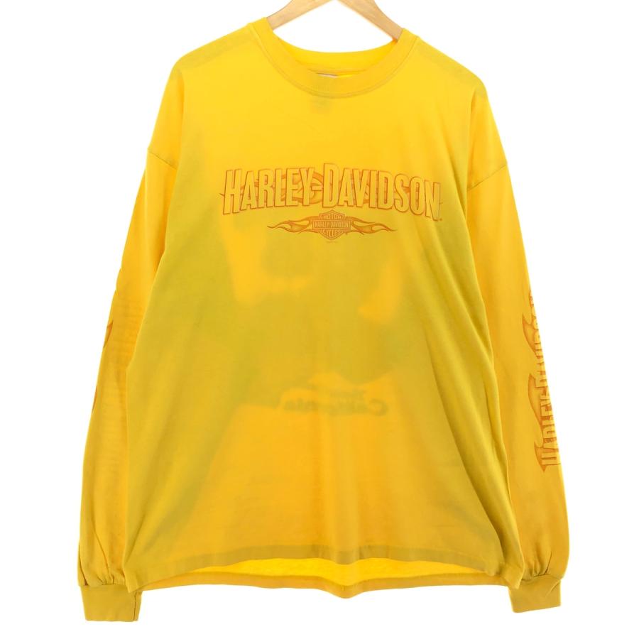 古着 00年代 ハーレーダビッドソン Harley-Davidson HANES ロングT 