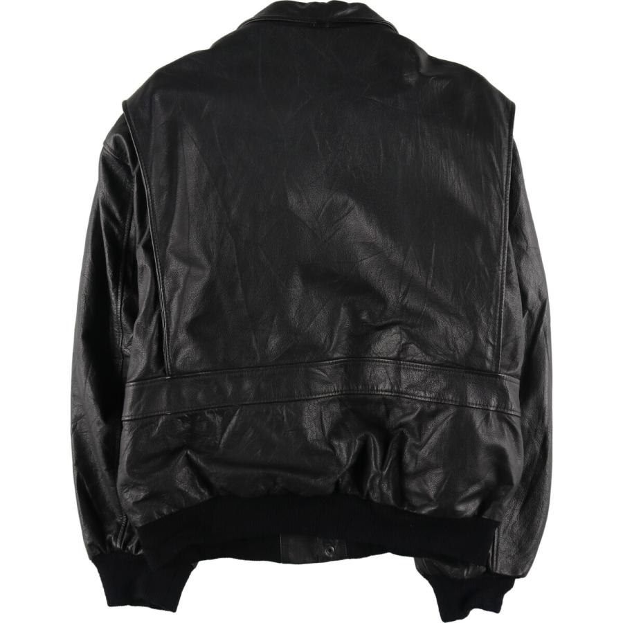 古着 レザーフライトジャケット メンズXL相当 /eaa491275 : eaa491275  
