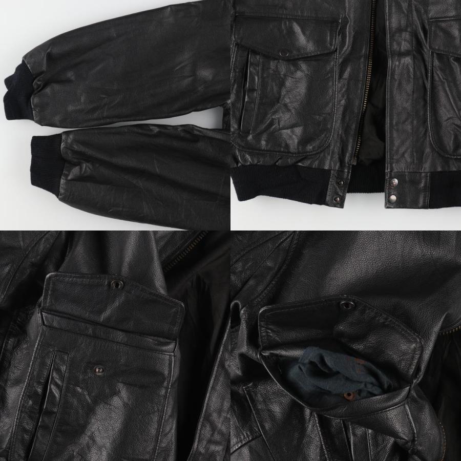 古着 レザーフライトジャケット メンズXL相当 /eaa491275 : eaa491275  