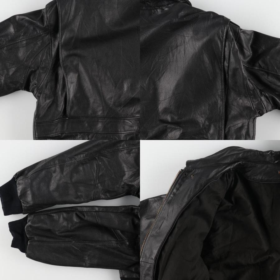 古着 レザーフライトジャケット メンズXL相当 /eaa491275 : eaa491275  