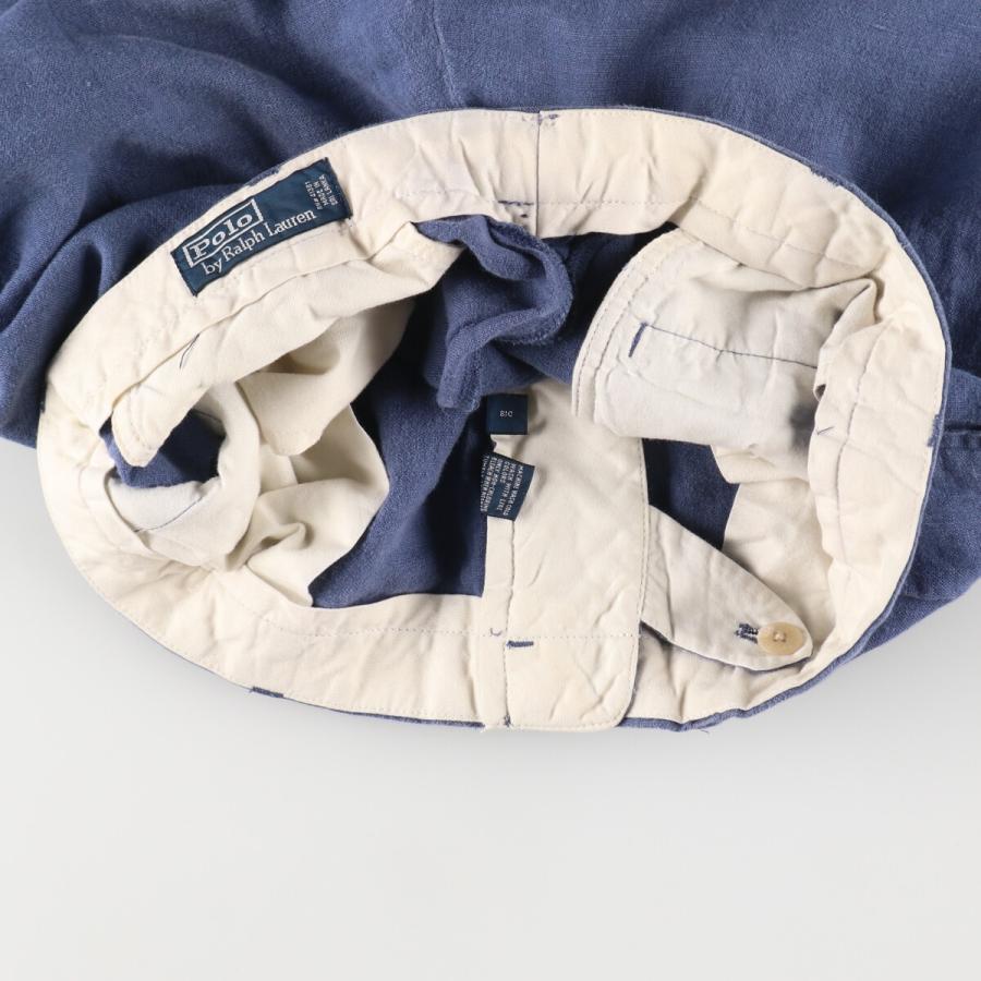 古着 ラルフローレン Ralph Lauren POLO by ツータック リネン 古着 ラルフローレン Ralph Lauren POLO by ツータック リネン