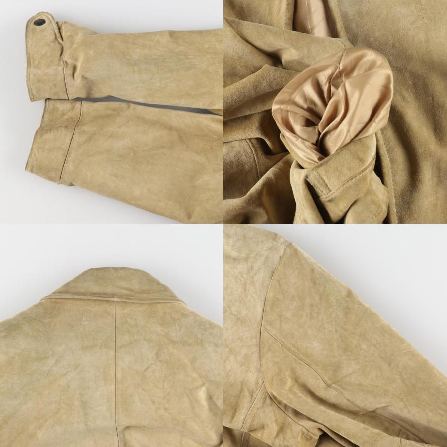 NAUTICA 古着 ノーティカ スエードレザージャケット メンズL相当  