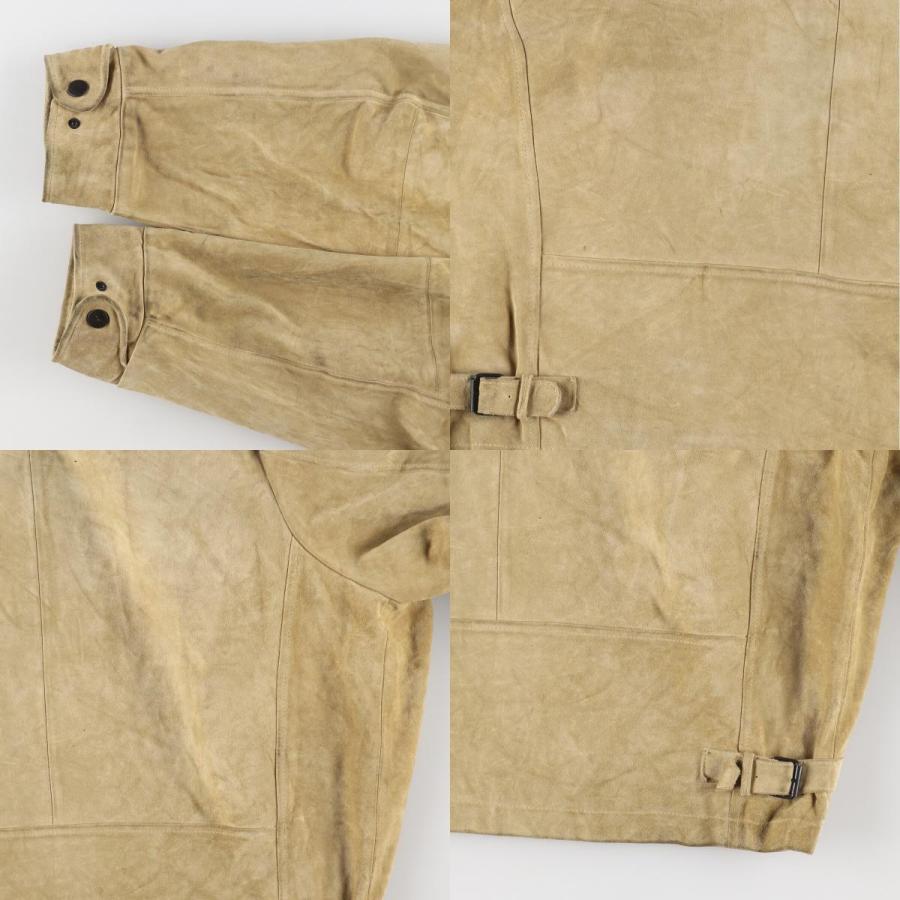 NAUTICA 古着 ノーティカ スエードレザージャケット メンズL相当  