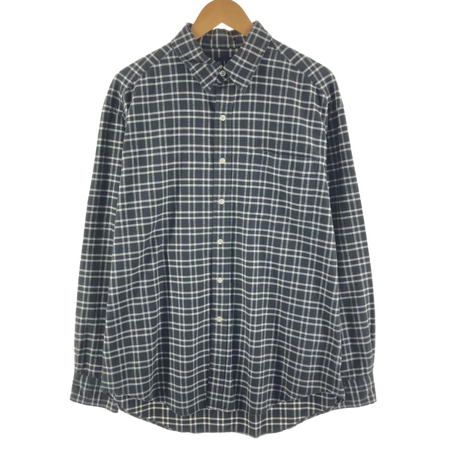 00s old gap チェックシャツ ネルシャツ 古着 短丈 長袖シャツ 00年代 GAP オールドギャップ チェックシャツ ネルシャツ メンズ