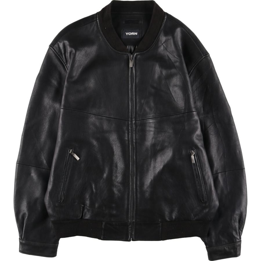 古着 YORN レザーブルゾン メンズXL相当 /eaa492976 : 古着屋JAM