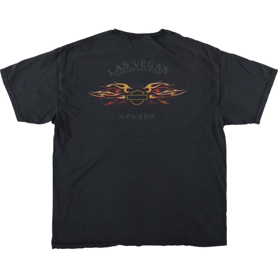 古着 00年代 ハーレーダビッドソン Harley-Davidson ドクロ柄 スカル柄  