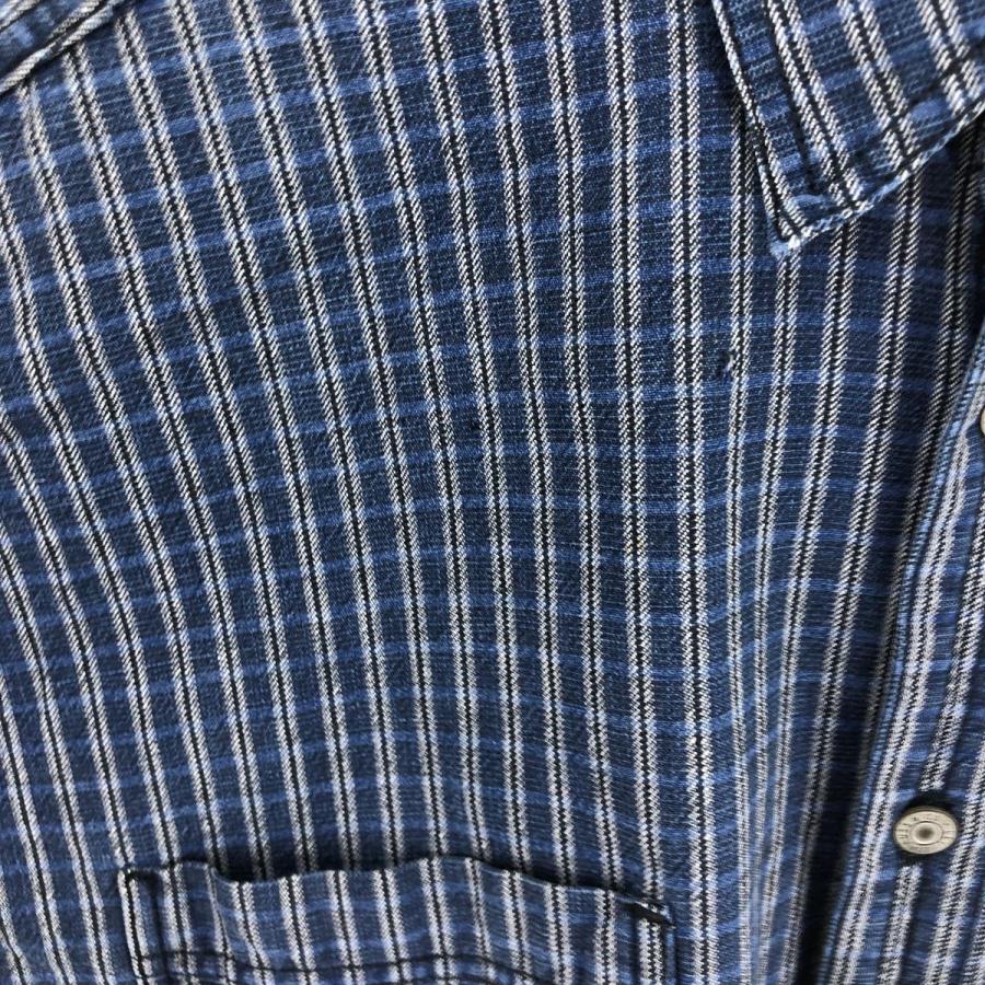 Levi's 古着 90年代 リーバイス ストライプ柄 長袖 デニムシャツ
