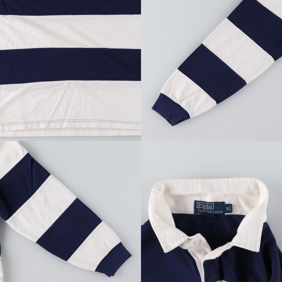 古着 ラルフローレン Ralph Lauren POLO by ボーダー柄 長袖 ラガー