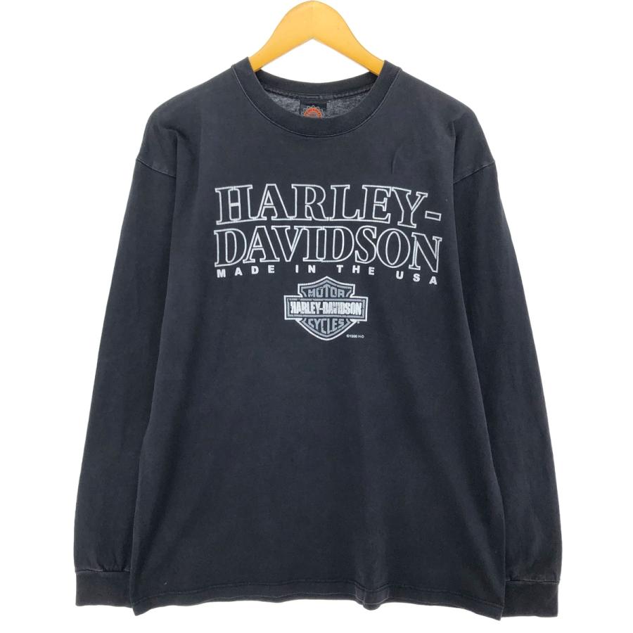 ハーレーダビットソン90年代ロングTシャツusa製 古着 90年代 ハーレー