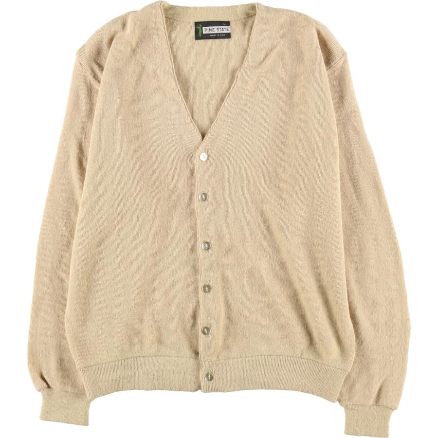 古着 70~80年代 PINE STATE アクリルニットカーディガン USA製