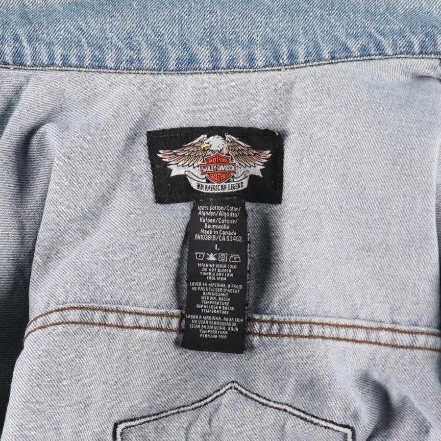 古着 ハーレーダビッドソン Harley-Davidson バックロゴ デニム