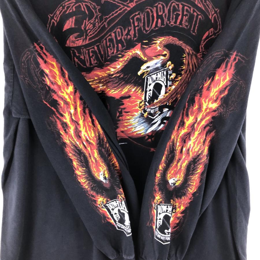 00s made in USA ハーレー ✨fire & eagle✨ ロンT 00s made in USA ハーレー ✨fire & eagle✨ ロンT - メルカリ