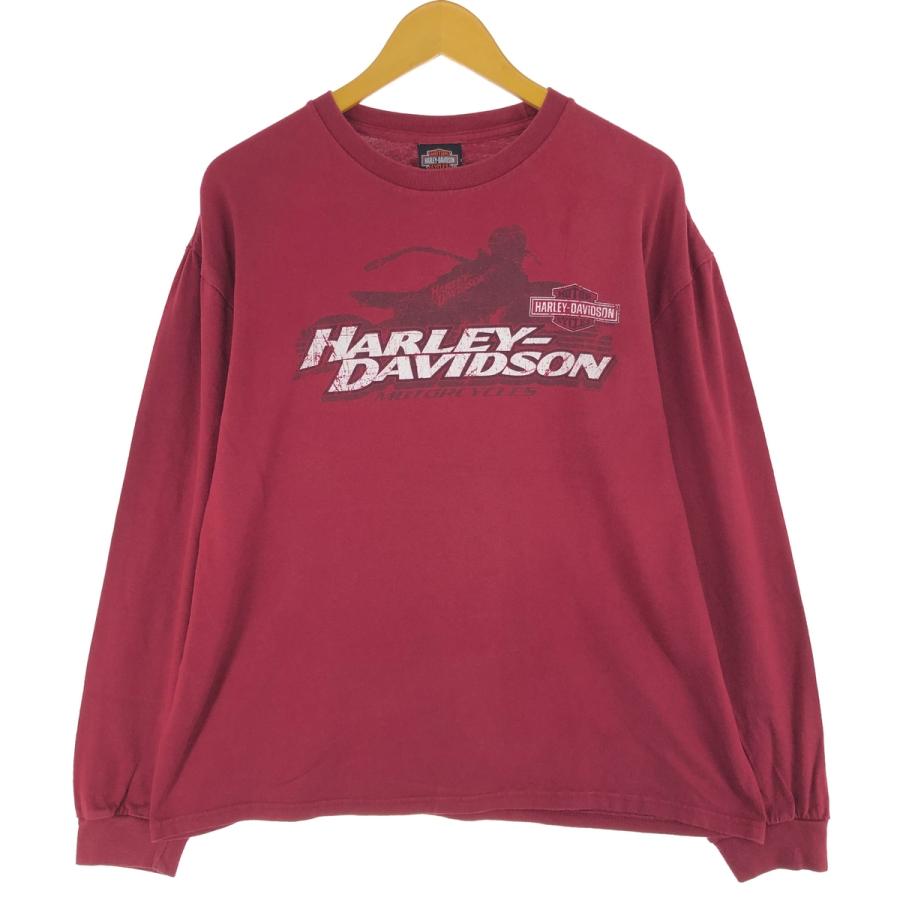HARLEY-DAVIDSON ロンT ハーレーダビッドソン Tシャツ XL 古着 ハーレーダビッドソン Harley-Davidson ロングTシャツ ロンT