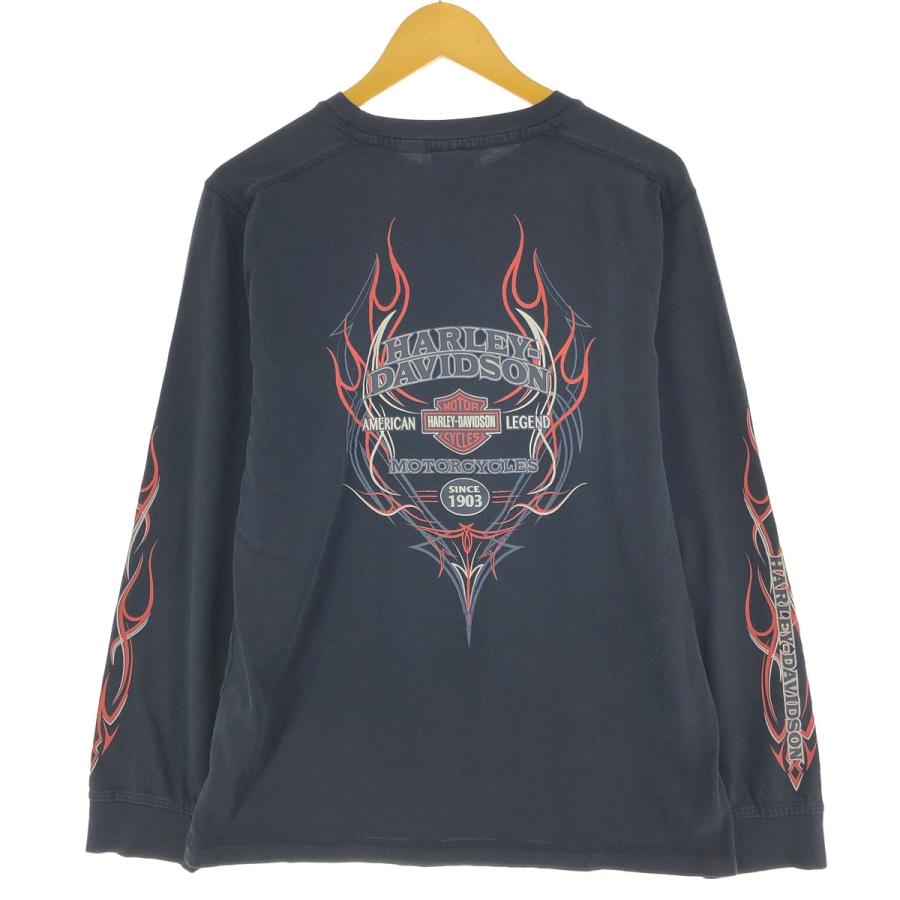 古着 ハーレーダビッドソン Harley-Davidson ファイヤーパターン