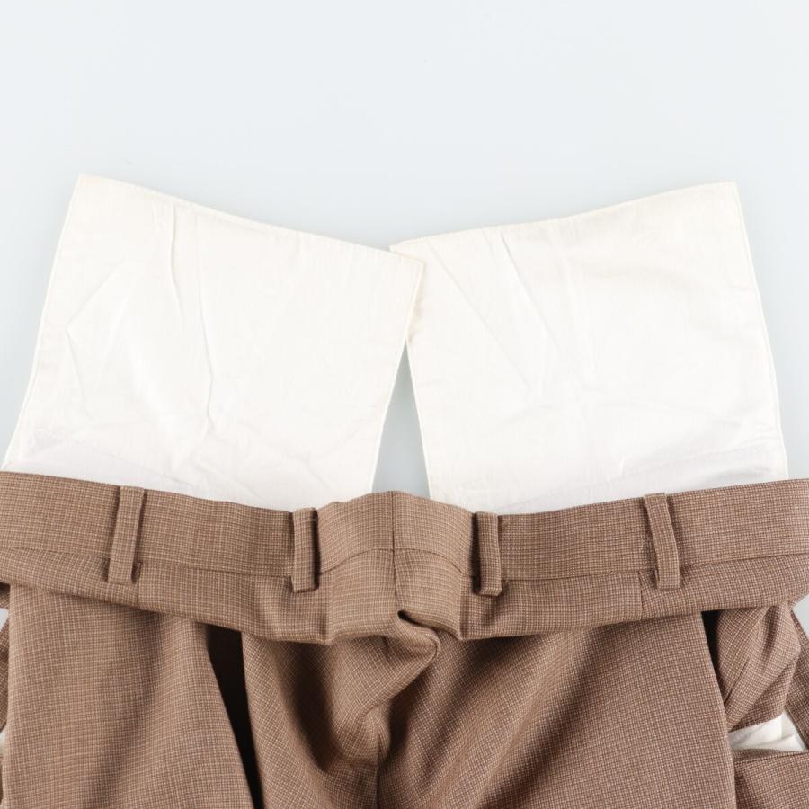 古着 ZANELLA FOR NORDSTROM チェック柄 スラックス ワイドパンツ