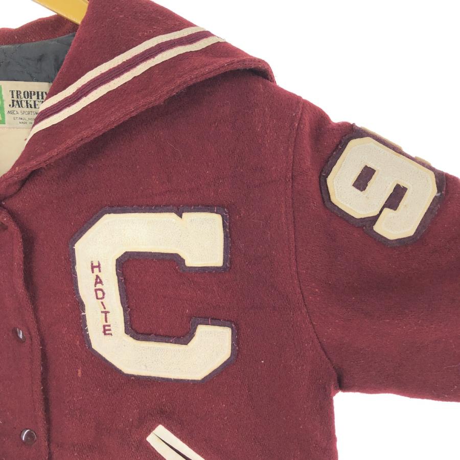 古着 TROPHY JACKETS セーラーカラー ウールスタジャン アワード 古着 TROPHY JACKETS セーラーカラー ウールスタジャン アワード