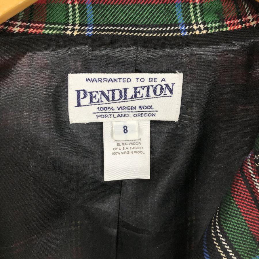 PENDLETON 古着 ペンドルトン チェック柄 ウールジャケット レディース  